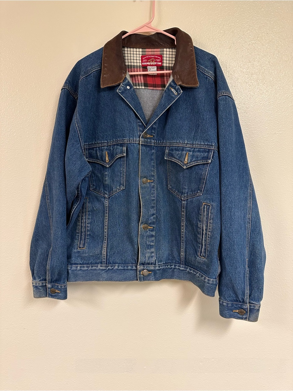 Vintage 90’s Marlboro Country Store Denim Trucker Jacket